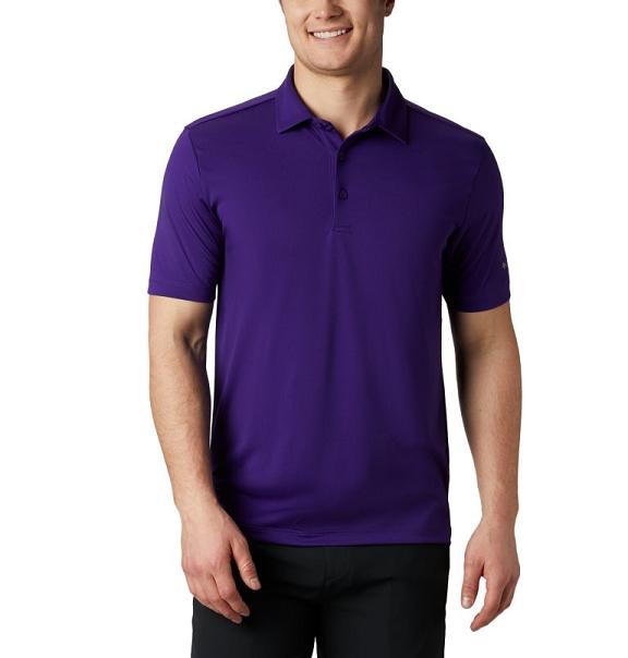 Columbia Omni-Wick Polo Purple For Men's NZ6587 New Zealand